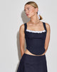 Bild von Kayatra Korsett-Top in Chambray Indigo