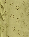 Kleines Gänseblümchen Broderie Lime