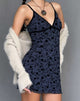 Image of Mevila Minikleid in Pretty Petal Flock Schwarz