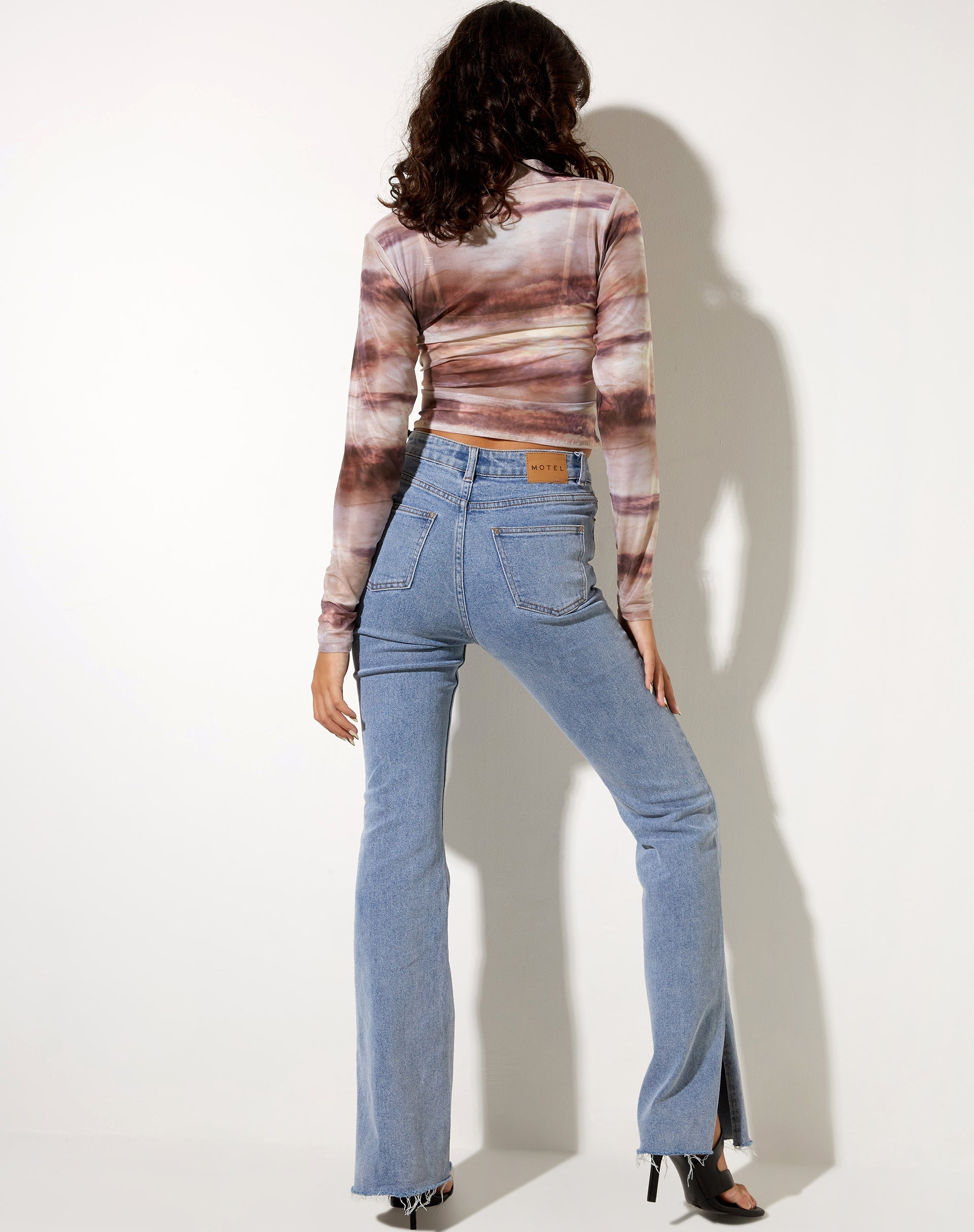 Image of Kelly Shirt aus abstraktem Tiernetz
