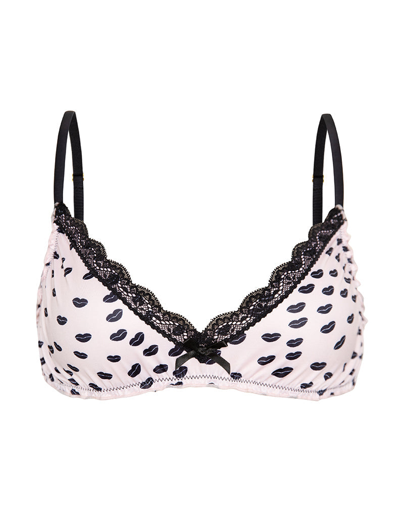 Bild von Kia BH in Pink Micro Lips Schwarz