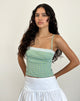 Bild von Kinaya Cami Top in Blau und Gelb Karo