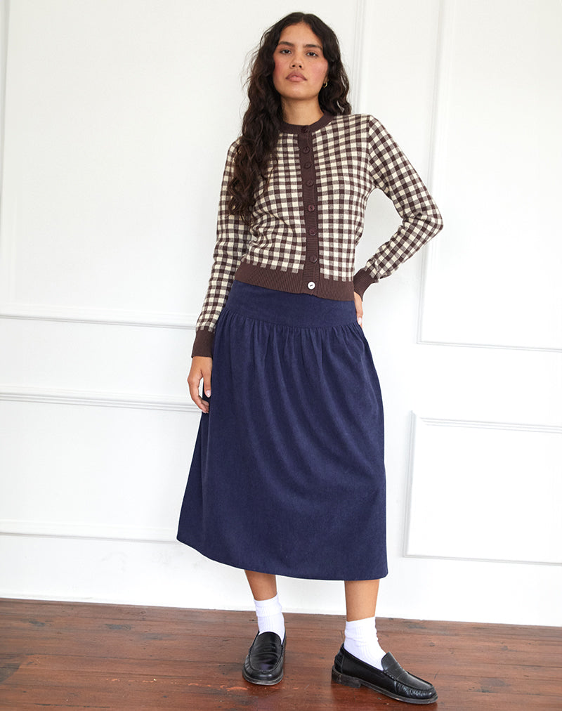 Bild von Kiranila Midirock aus Baby Cord Tinte Blau