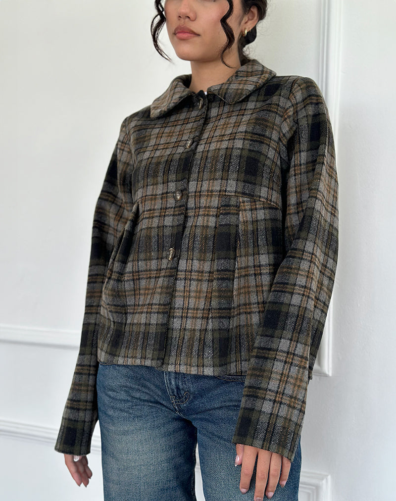 Image of Kisaki Swing Coat in Karo Gelb