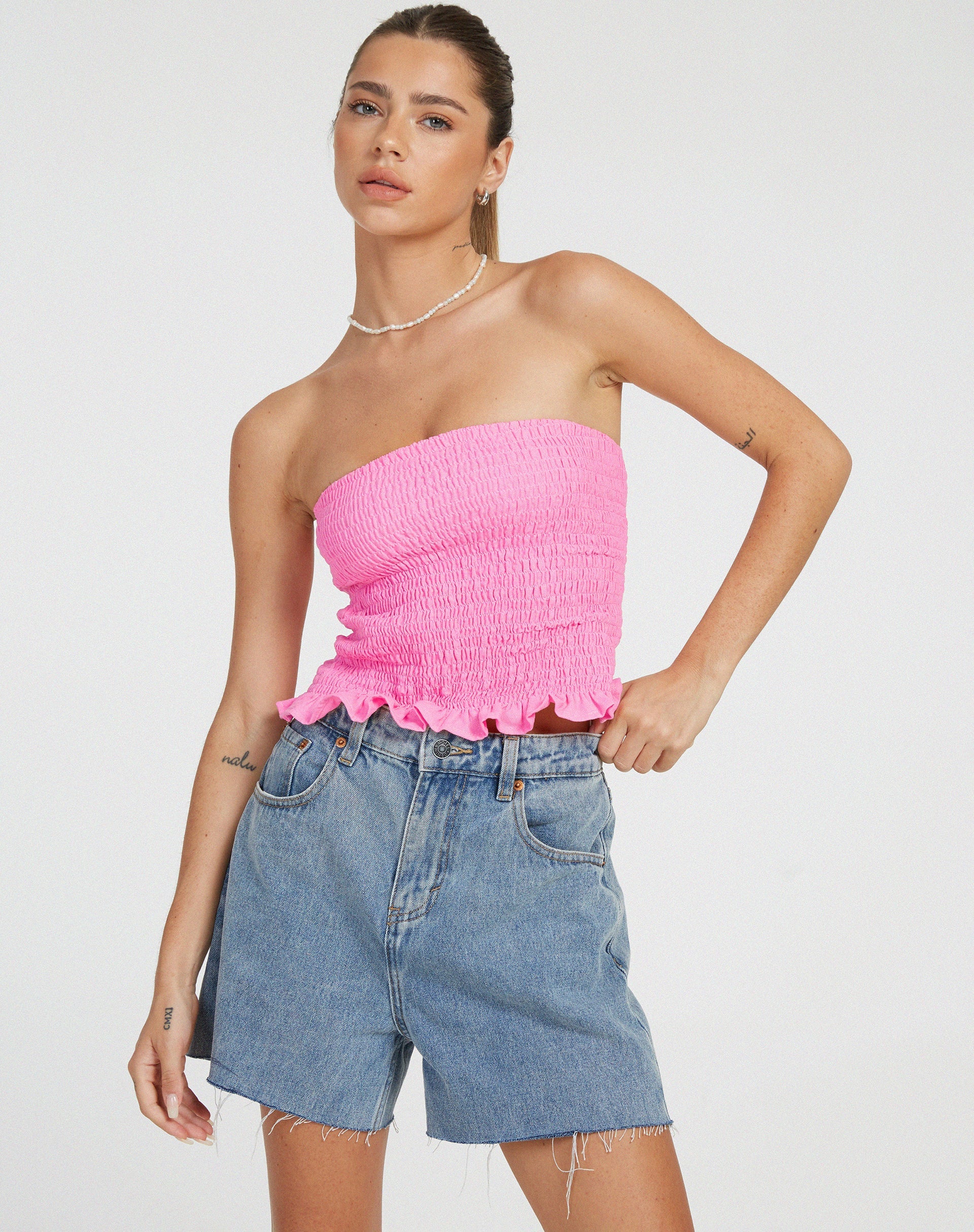 Bild von Kiyo Bandeau Top in Bubblegum