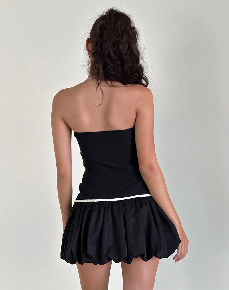 Bild von Klaita Puffball Mini Dress in Schwarz