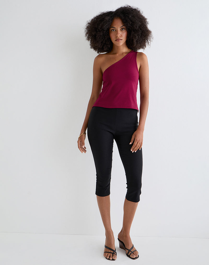 Bild von Klazari Top aus Rayon Jersey Burgundy