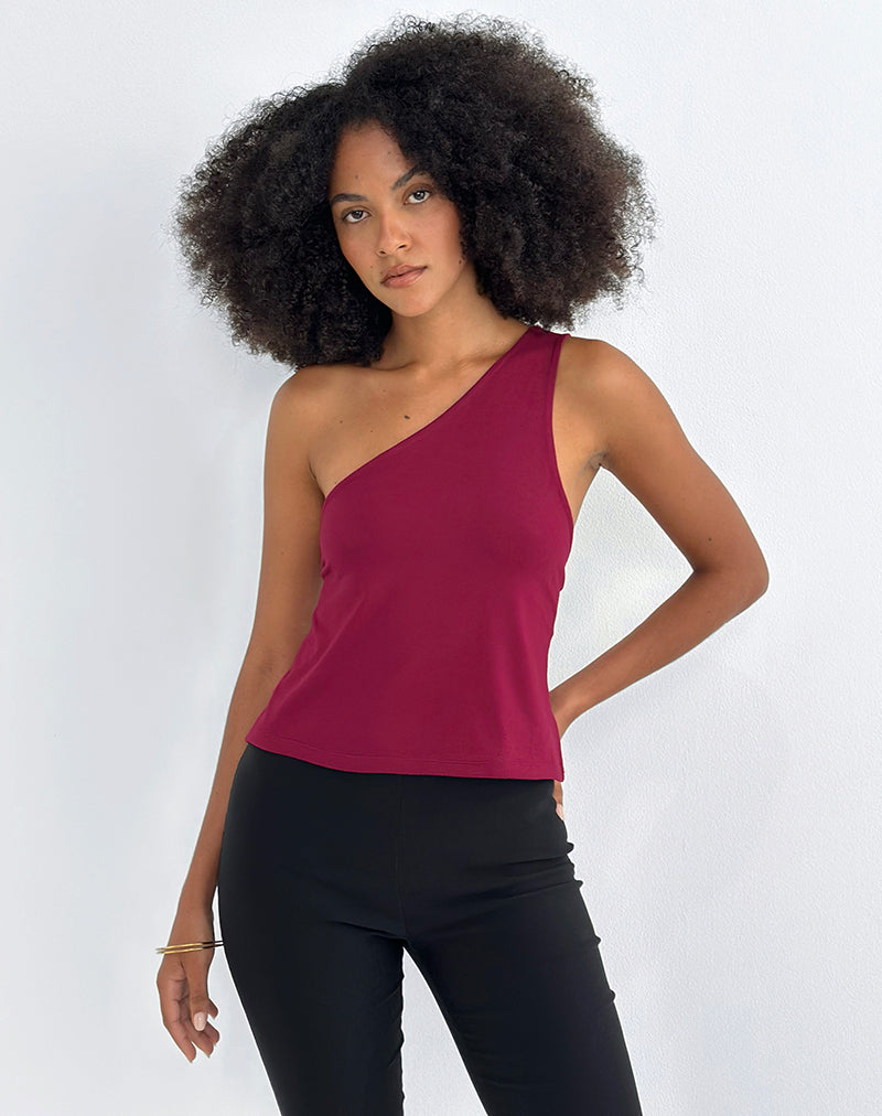 Bild von Klazari Top aus Rayon Jersey Burgundy