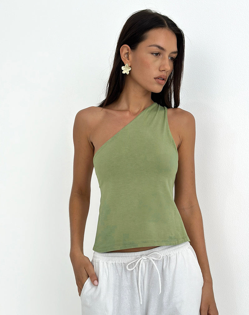 Image of Klazari Top aus Jersey Salbei Grün