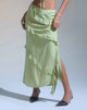 Bild von Varena Low Rise Rüschen Maxirock in Mint Sage