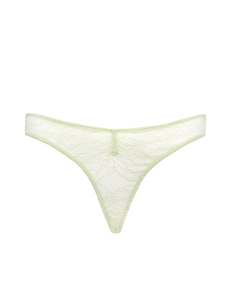 Image of Kukila Brasilianische Strumpfhose aus Spitze Pastellgrün