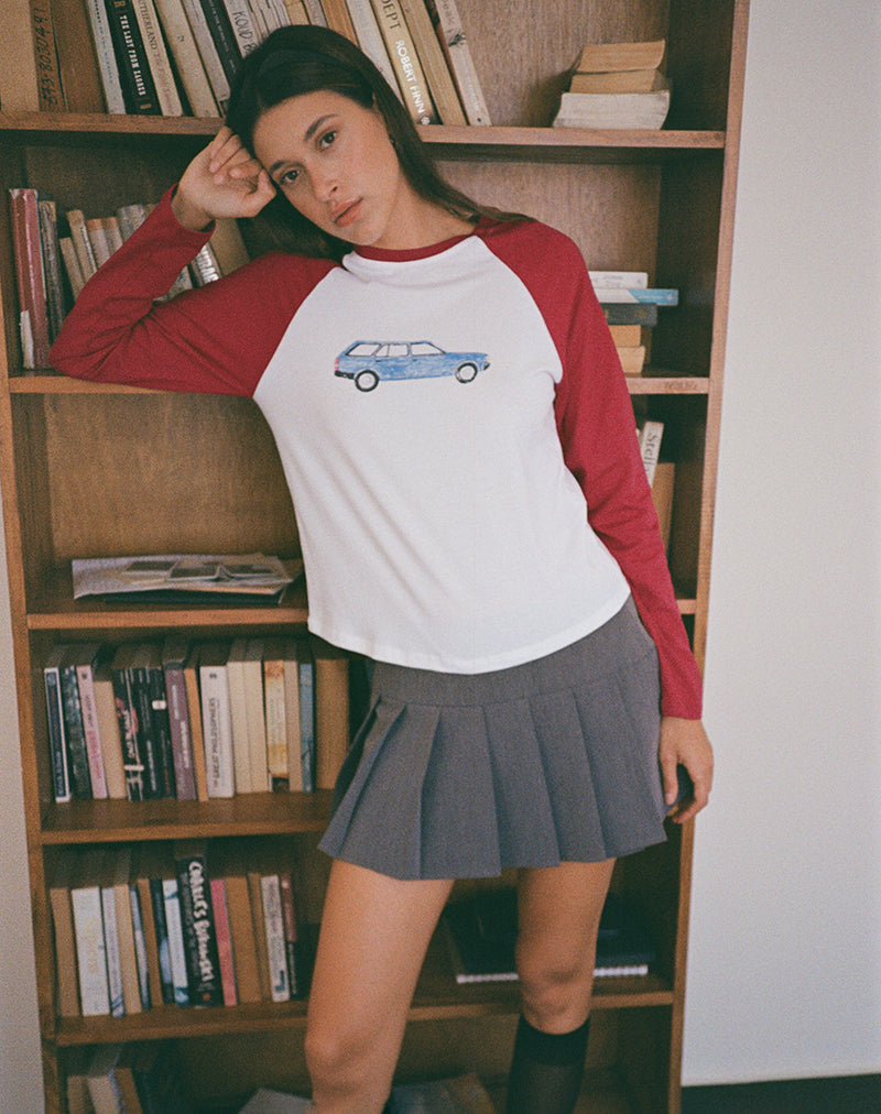 Bild von Kyiato Top in Adrenaline Red Car Print
