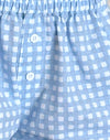 blaue Gingham