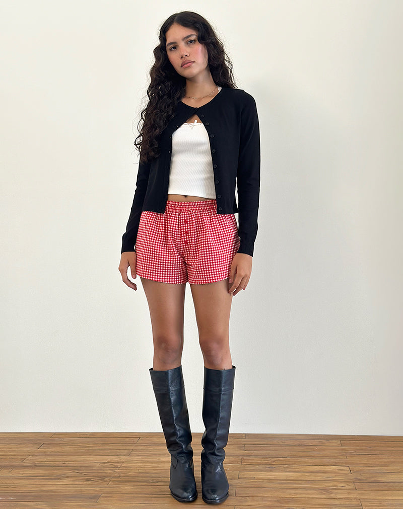 Image von Laboxe Shorts aus rotem Gingham