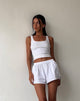 Bild von MOTEL X JACQUIE Laboxe Brief Shorts in Weiß mit Schleifen-Embro