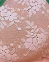 Rosa Mesh mit grüner Kontrastborte