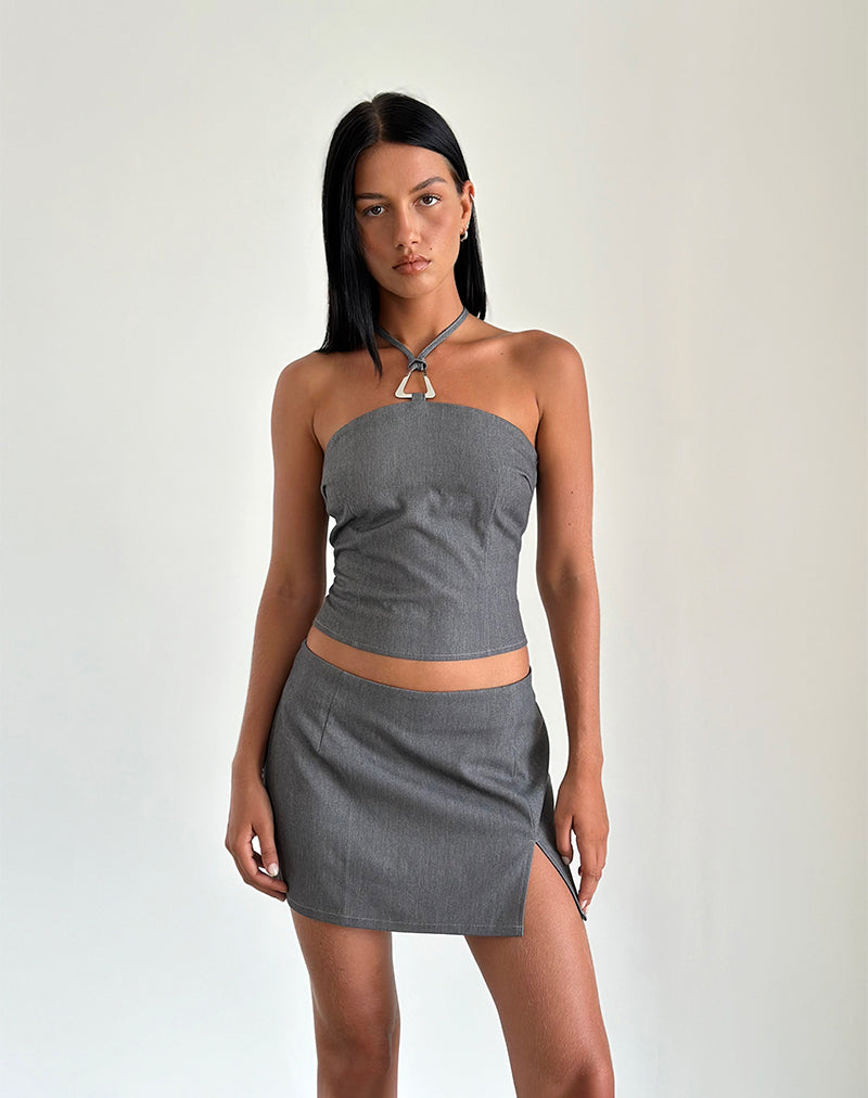 Bild von Pamela Minirock in Tailoring Charcoal