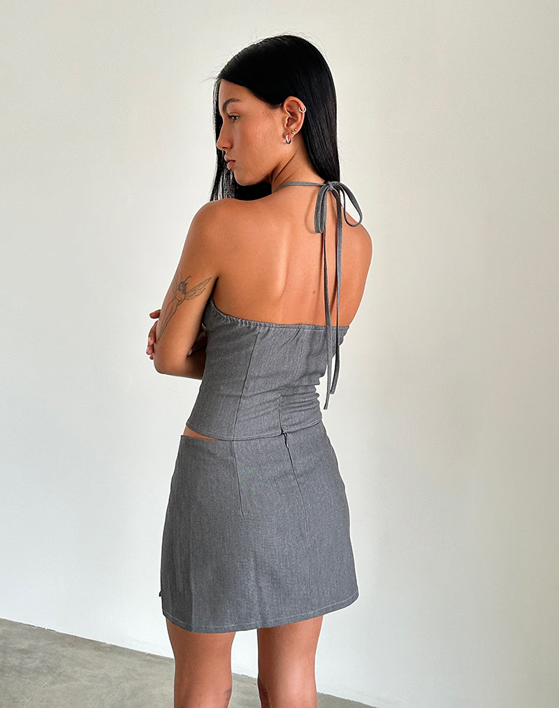 Bild von Pamela Minirock in Tailoring Charcoal