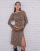 Bild von Lakya Top in Leafy Flock Dark Taupe