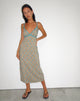 Bild von Lalu Midikleid in Bohemian Batik Blau Braun