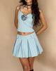 Bild von Lamsu Faltenminirock in Tailoring Blau