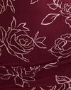 Umriss Rose Maroon