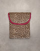 Image of Laptoptasche mit Leopardenmuster und roter Rüsche