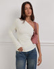 Image of Lasya Langärmeliges Top in Off White