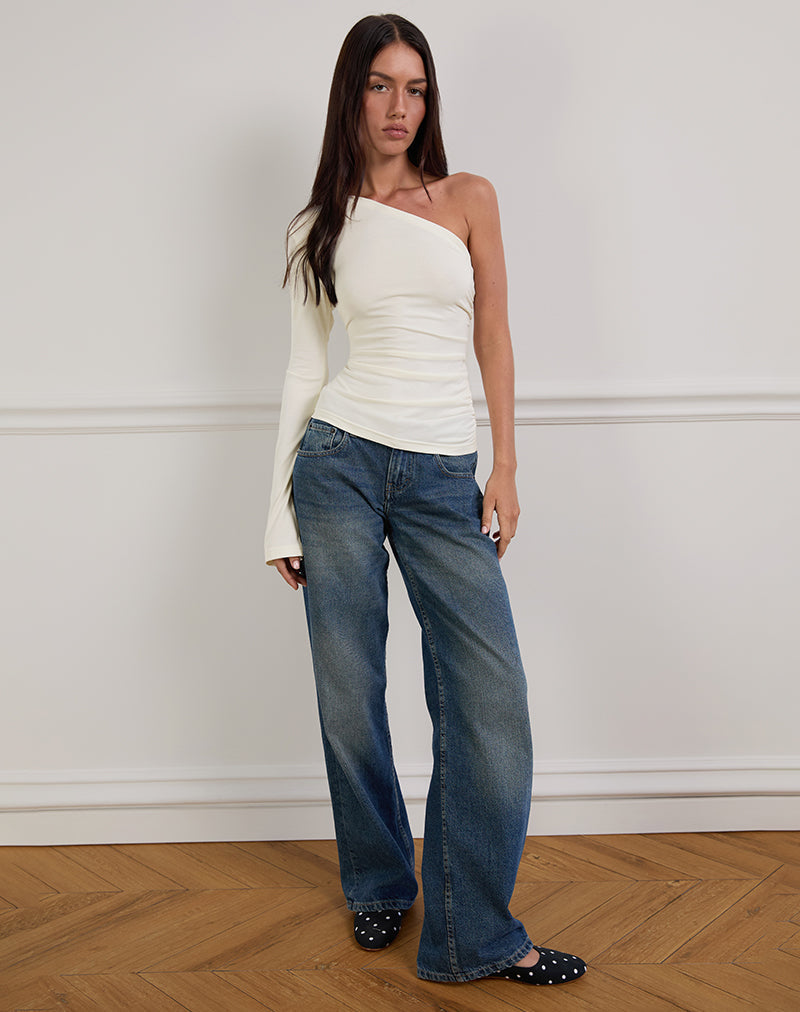 Image of Lasya Langärmeliges Top in Off White