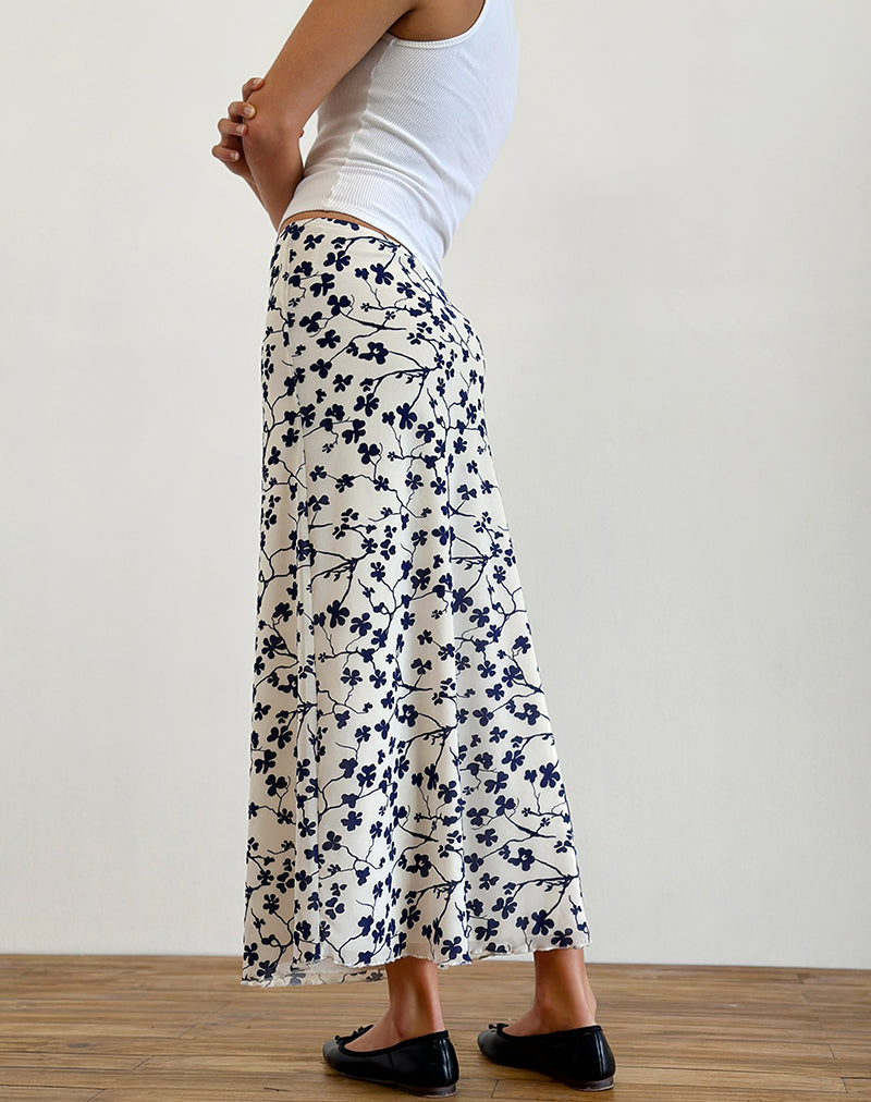 Abbildung des Latika Rocks in Grunge Floral Flock Cream