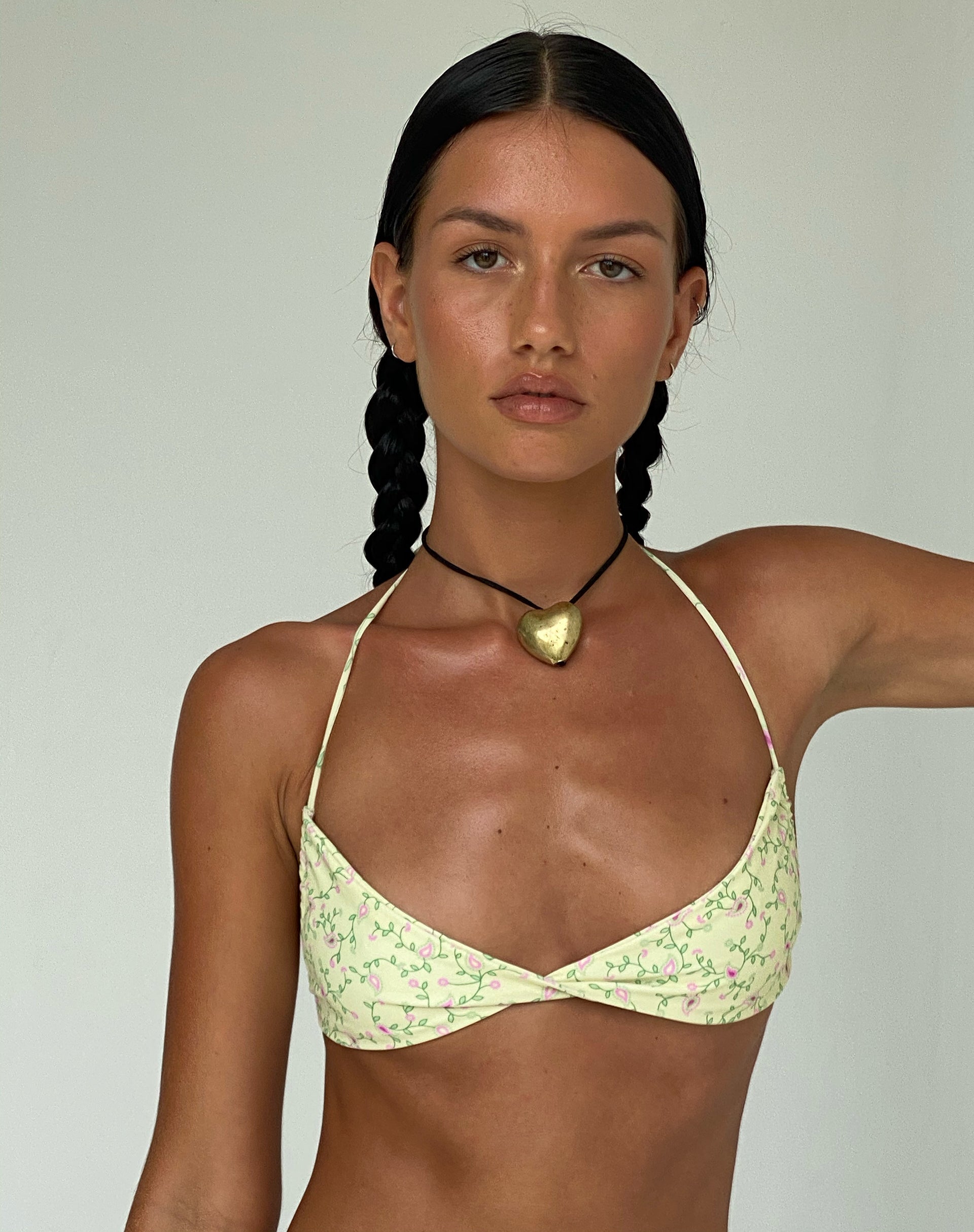 Image of Laufey Bikinioberteil in Paisley Fun Gelb