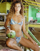 Bild von Laufey Bikinioberteil in Warped Zebra Blau