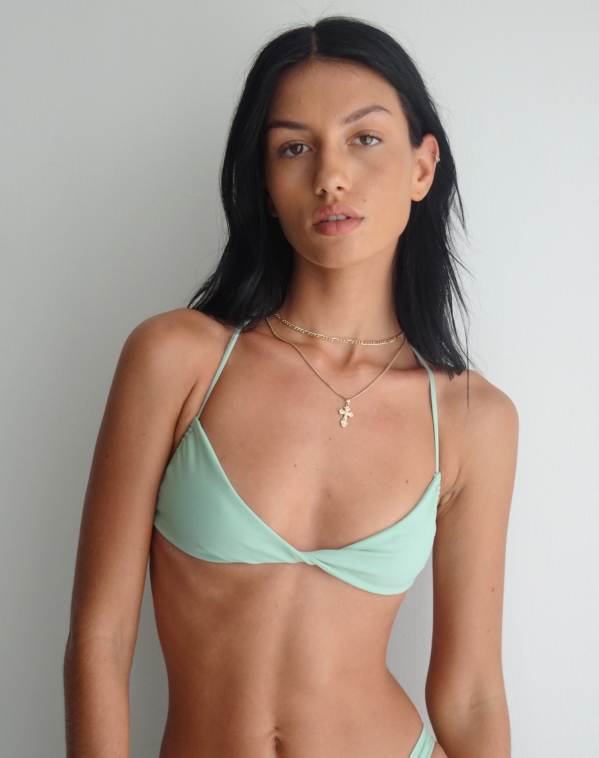 Image of Laufey Bikini-Oberteil in Flechtengrün