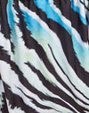 Verzogenes Zebra Blau