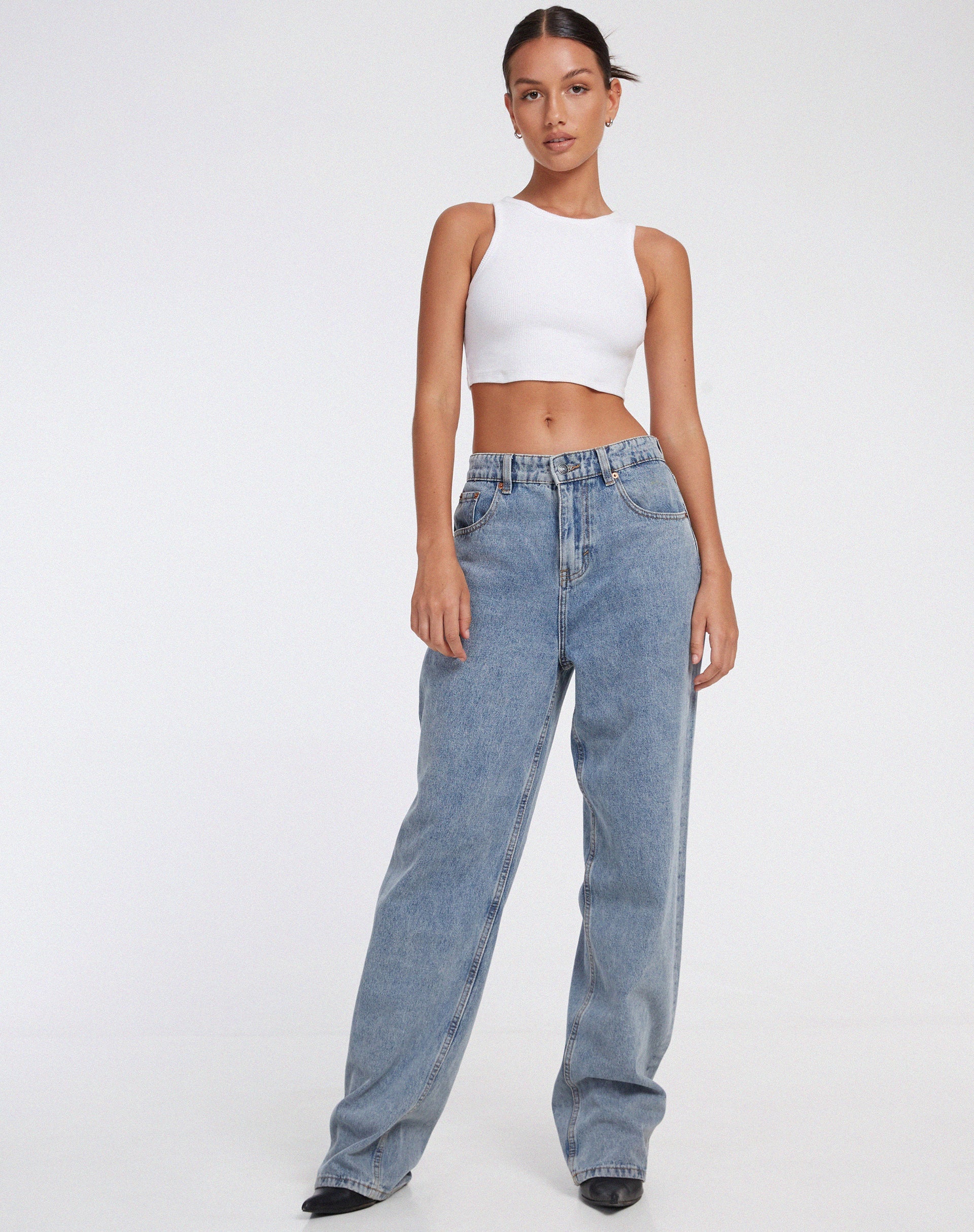 Abbildung von Leah Crop Top in Rib White