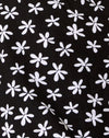90er Gänseblümchen Schwarz und Weiß
