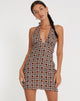 Bild von Leana Minikleid in 90s Geo Brown