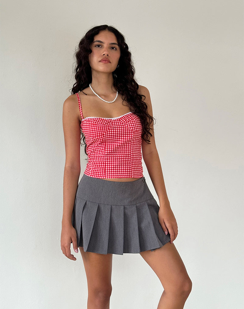 Bild von Leif Cami Top in Red Gingham