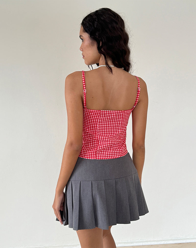 Bild von Leif Cami Top in Red Gingham