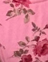 Rosa Blumenblüte mit Picot-Besatz