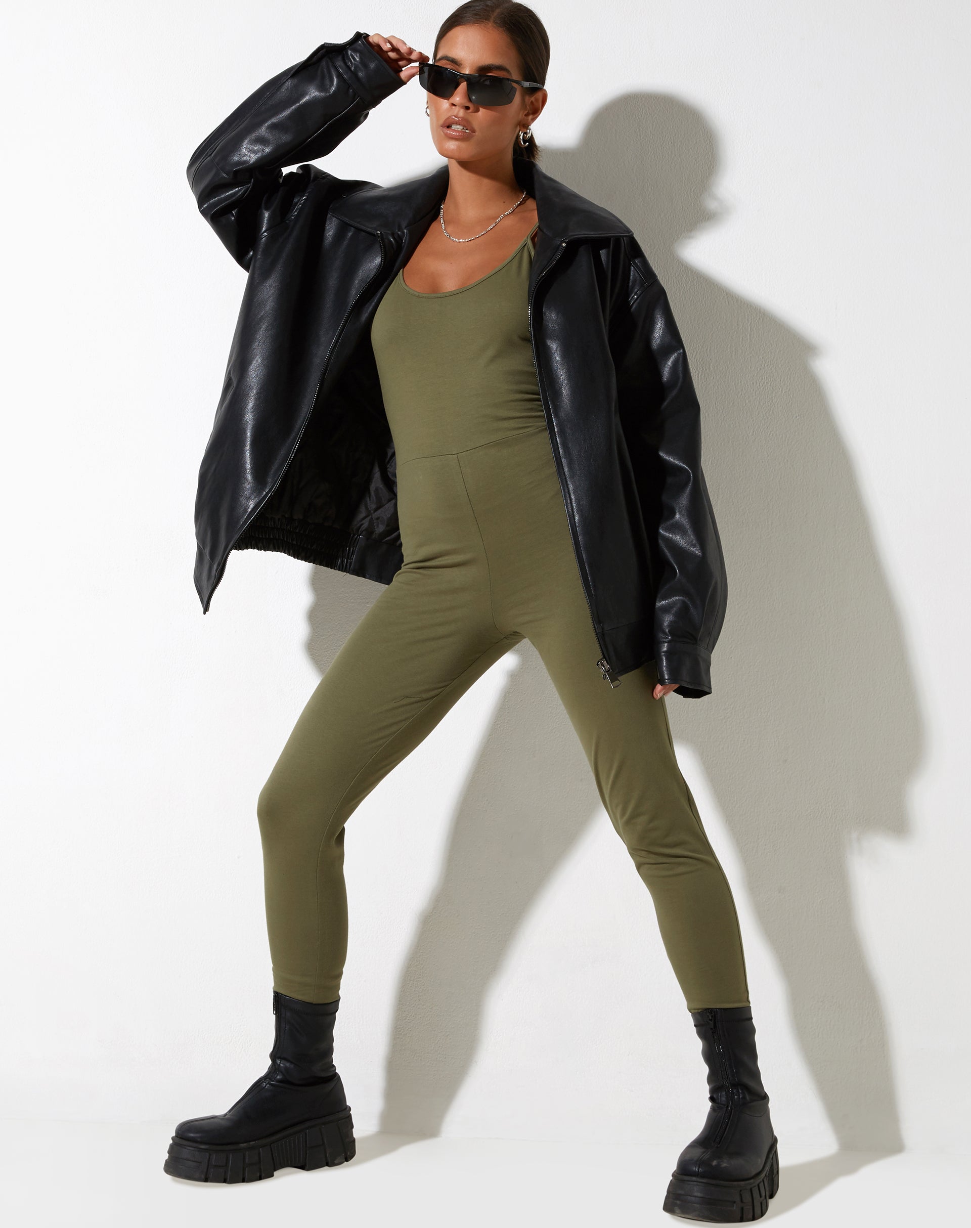 Bild von Leola Unitard in Grape Leaf