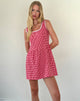 Image of Leshi Minikleid aus rotem Gingham
