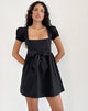 Image of Leshiana Minikleid aus Popeline Schwarz