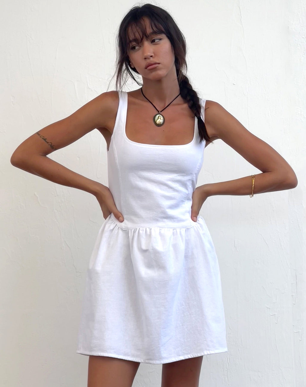 Leshiel Minikleid in Weiß