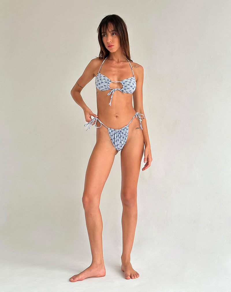 Bild von Leyna Bikiniunterteil in Floral Stripe