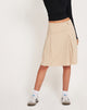 image of Lia Plissee-Midirock in Tailoring Tan Nadelstreifen