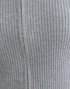 Rippenstrick Grau
