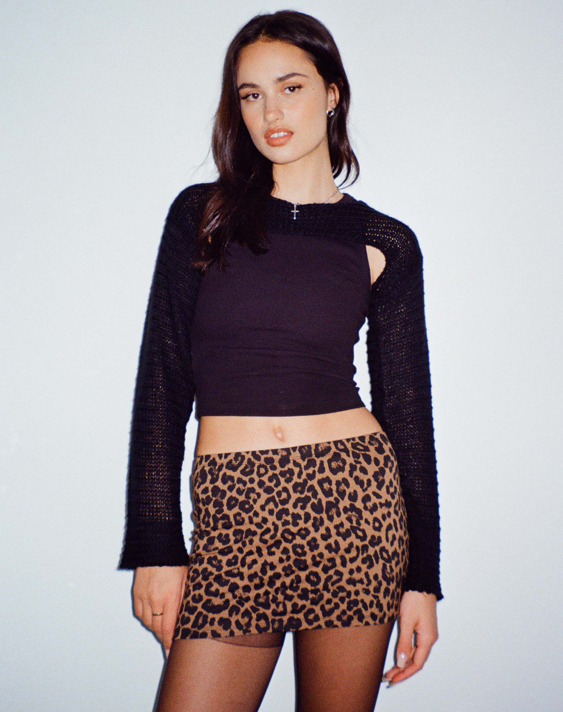 Bild von Lidya Minirock in Leopard Daze Braun