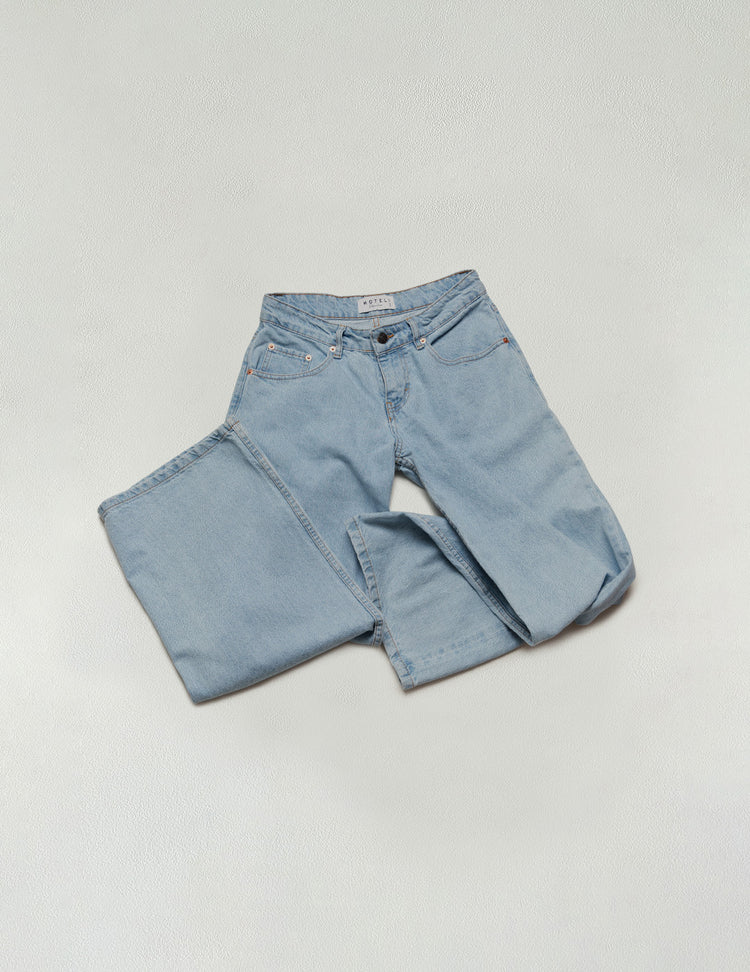 Hell gewaschener Denim
