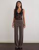 Image of Elka Wrap Trouser in Tailoring Truffle